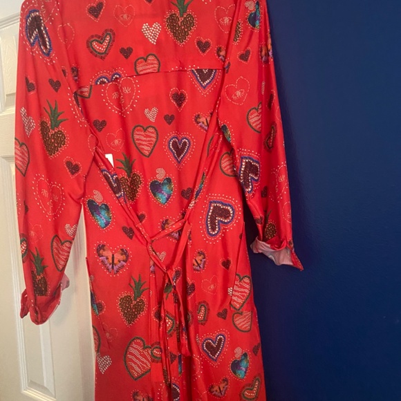 Anthropologie x Farm Rio Heart Midi Shirtdress - Picture 3 of 4